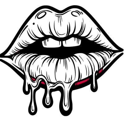 lips that look realistic and drip