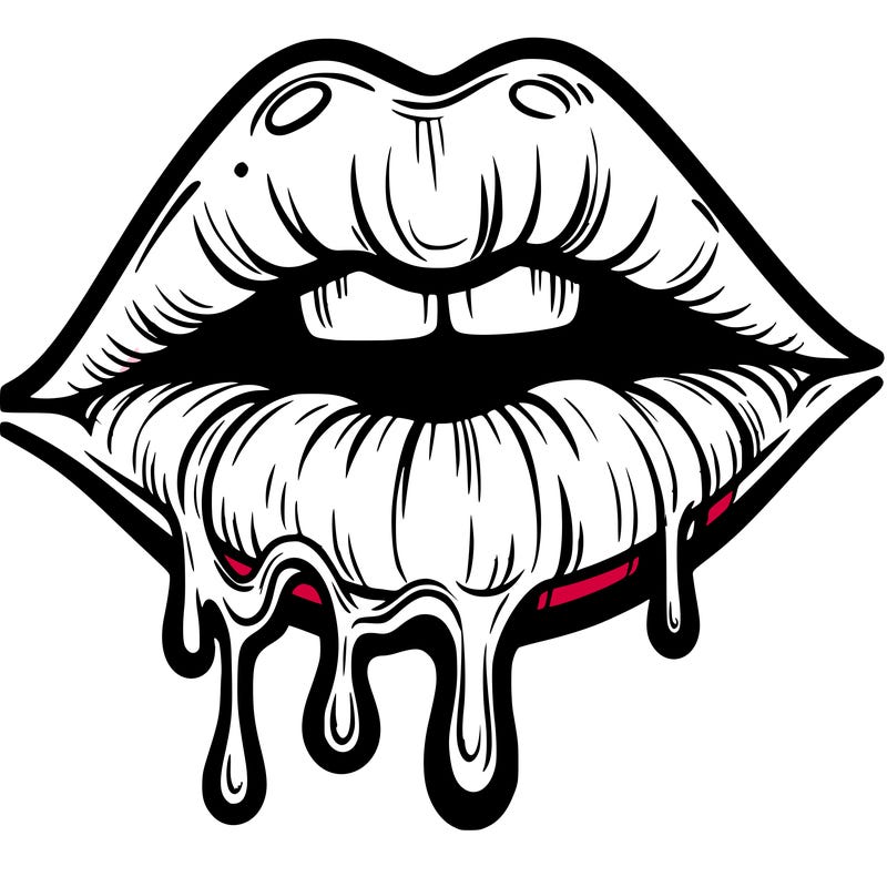 lips that look realistic and drip