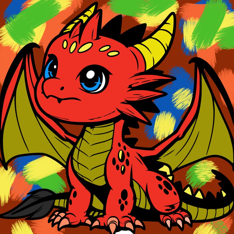 fierce baby night dragon