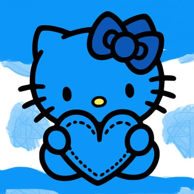 hello kitty with heart