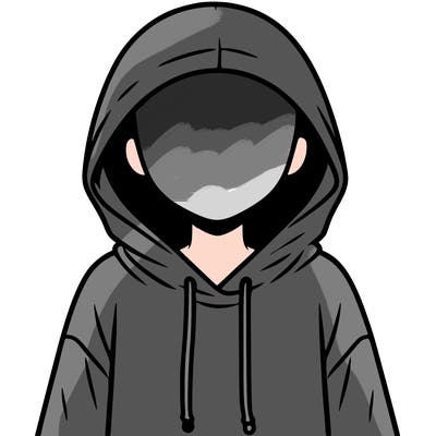 faceless girl in hoodie