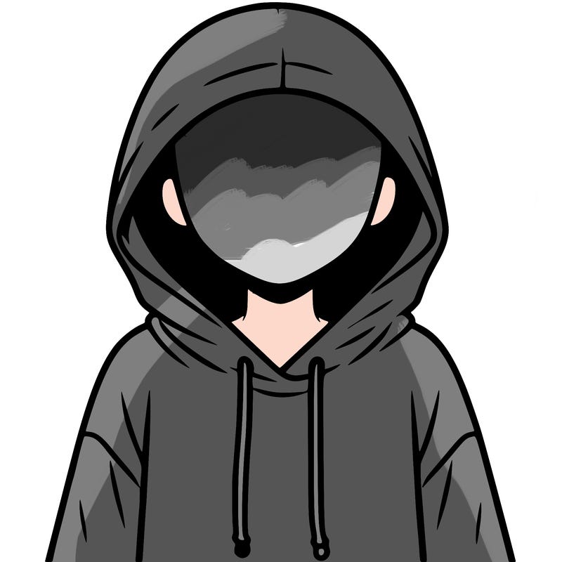 faceless girl in hoodie