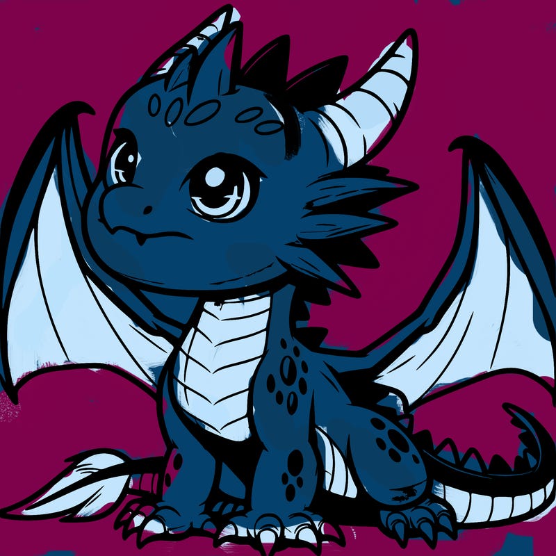 fierce baby night dragon