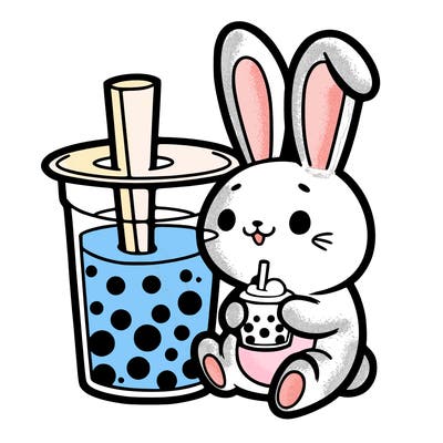 bunny boba tea drink