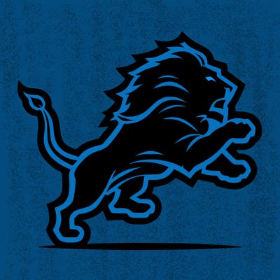 detroit lions logo of the lion.