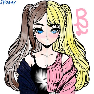 realistic girl split