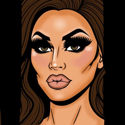 realistic drag queen