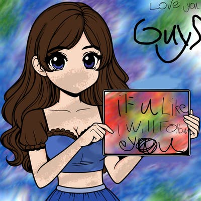 realistic pretty girl holding blank sign