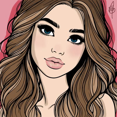 beautiful realistic girl