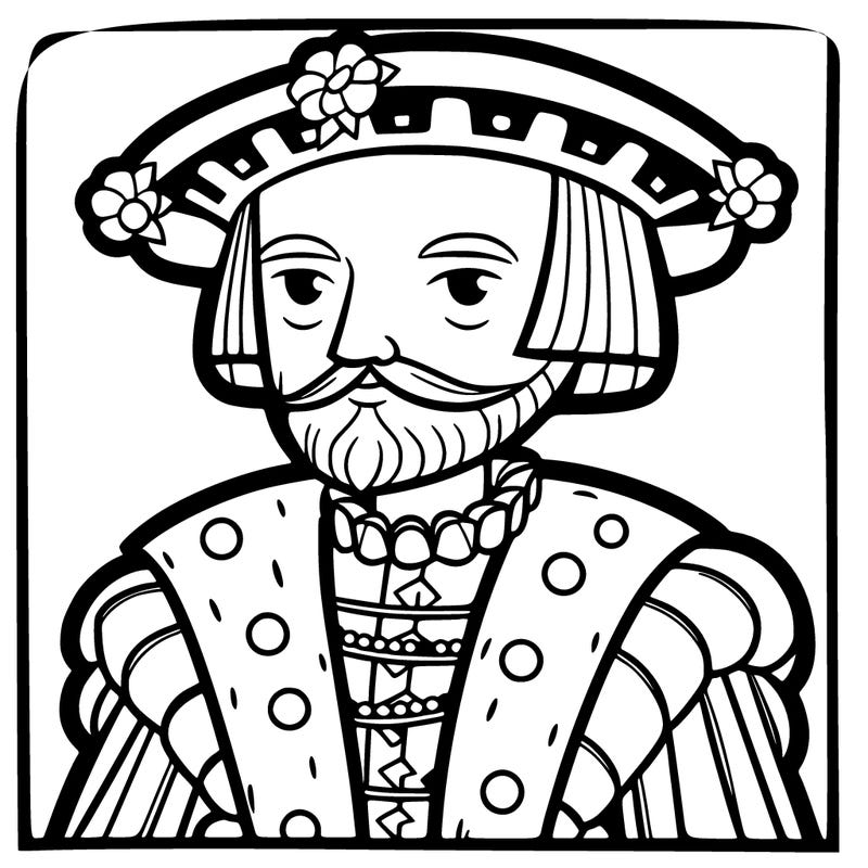 henry viii with a head