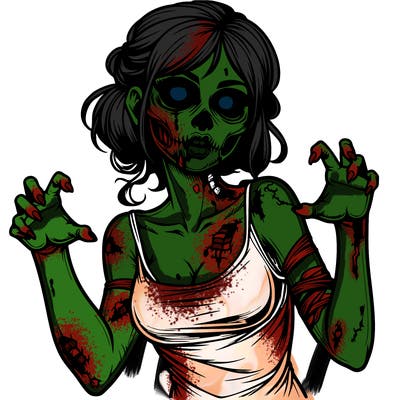realistic zombie girl