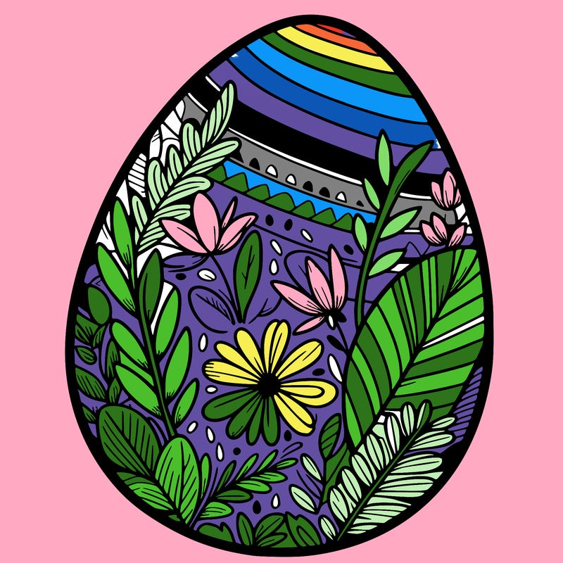 a detailed and realistic easter egg