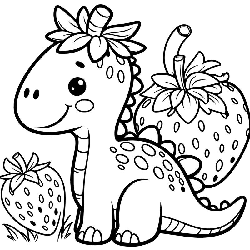 strawberry dinosaur