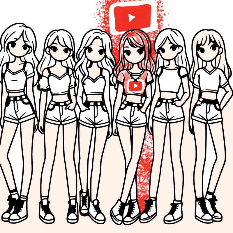 a group of girls wearing crop tops and shorts