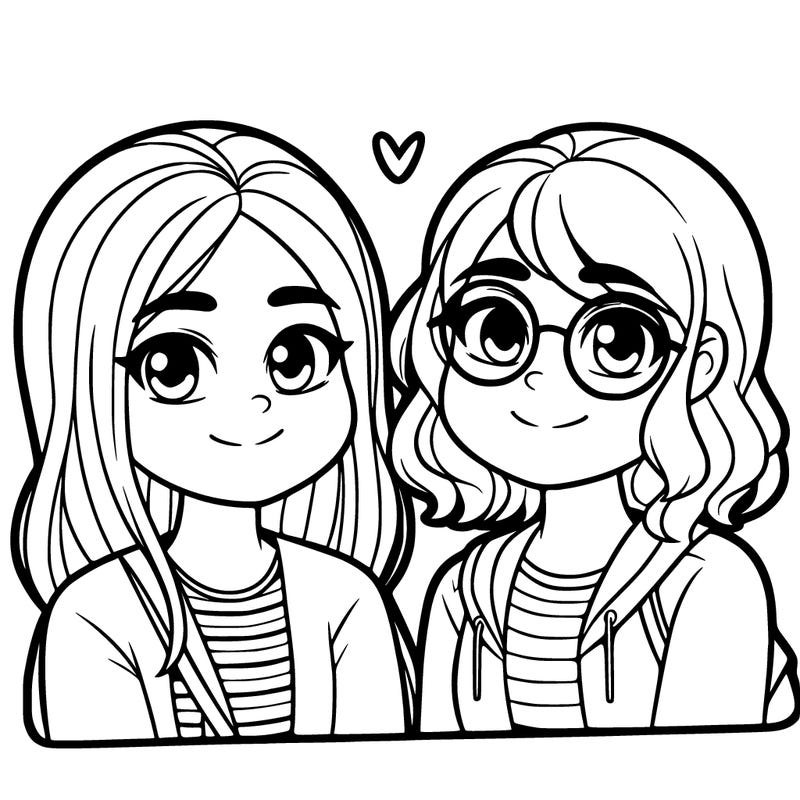 two bestfriends one with glasses on