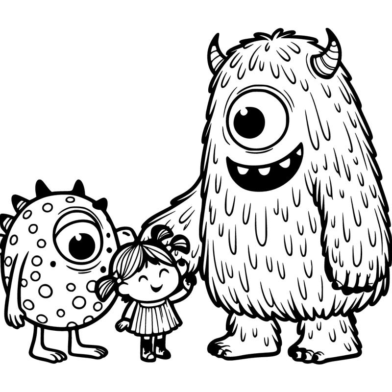 mike and sully and boo