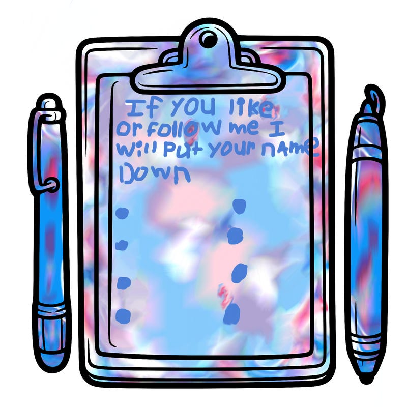 blank clip board with pen