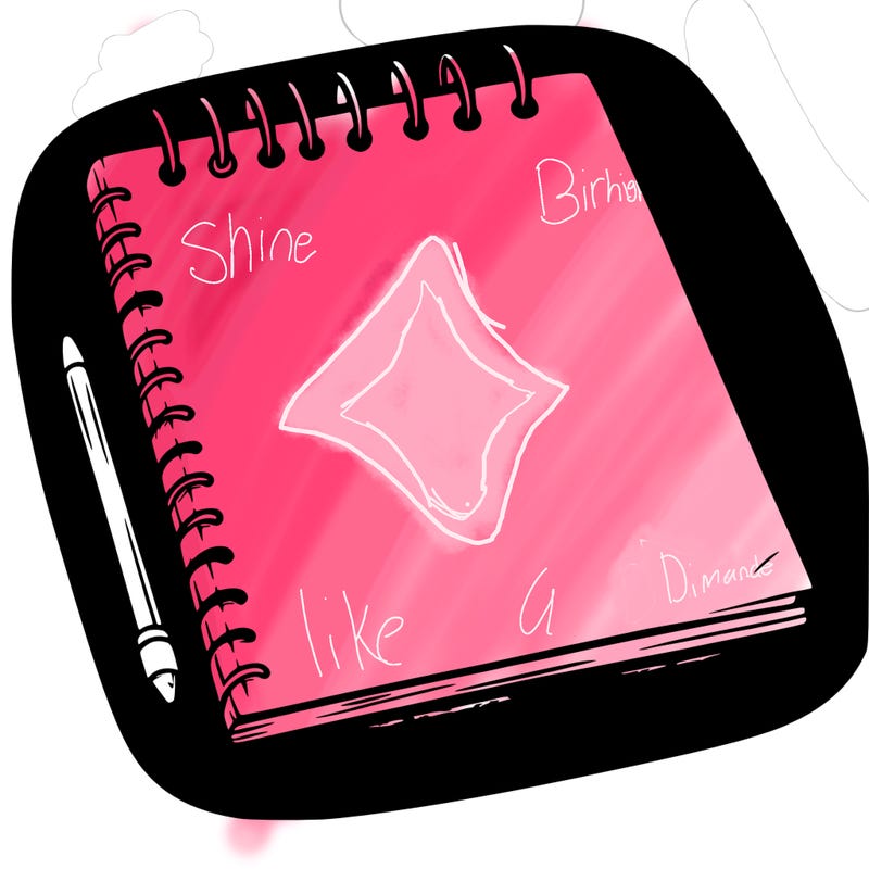 a blank sketch pad