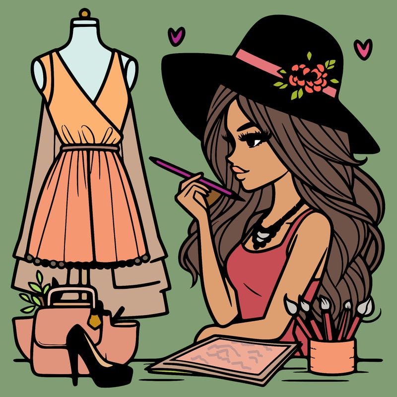 a stylish fashion designer