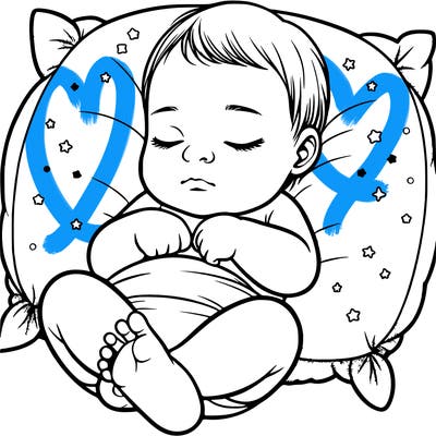 realistic sleeping baby