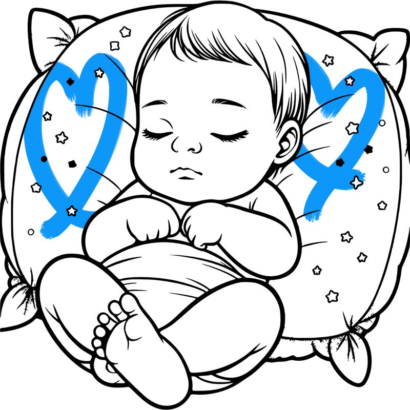 realistic sleeping baby