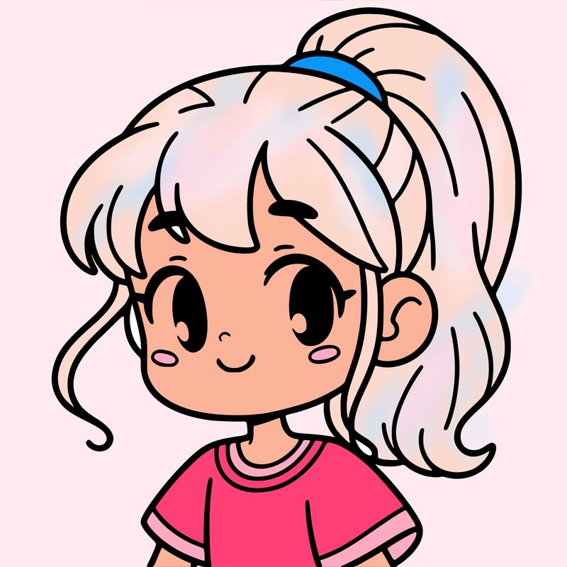 girl with ponytail