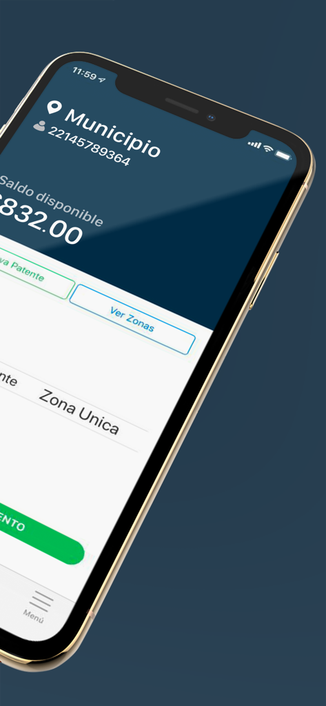 SEM Mobile - SEM Mobile app interface showing available balance and parking zone selection