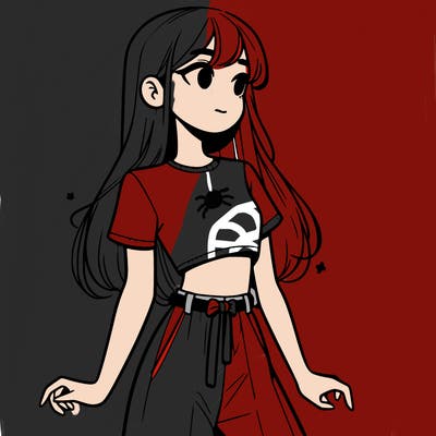 girl in a cute crop top