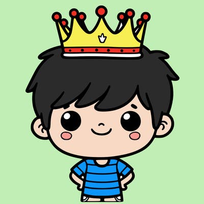 boy with a crown