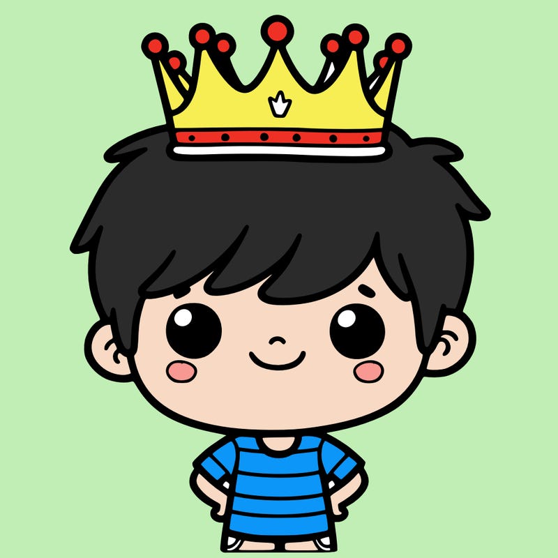 boy with a crown