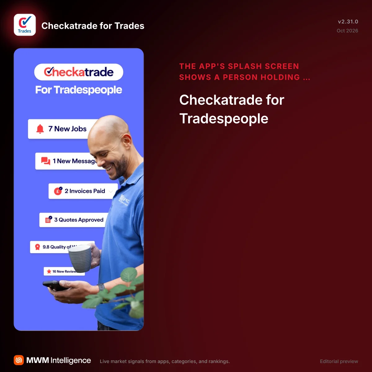 Checkatrade for Trades - Business App | MWM