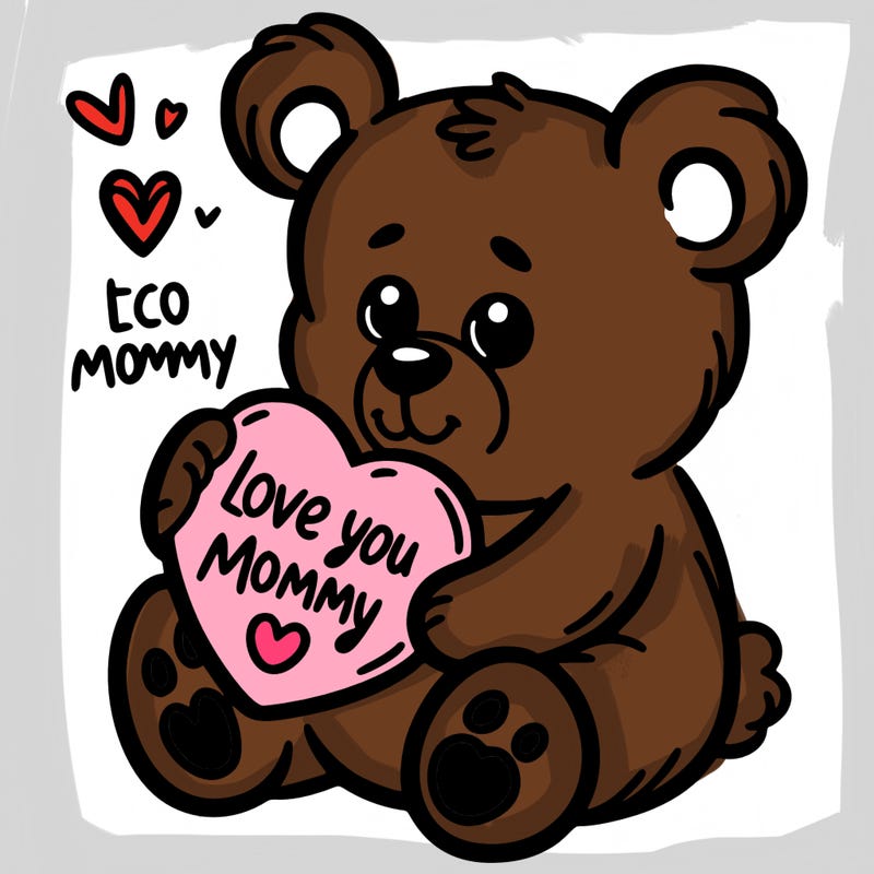 love you mommy teddy bear