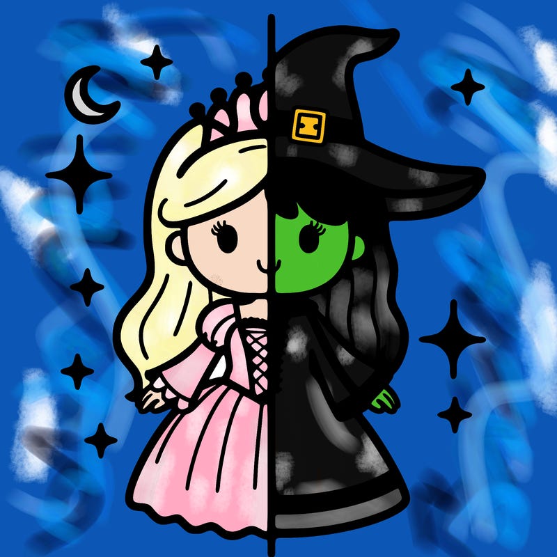 split princess and witch