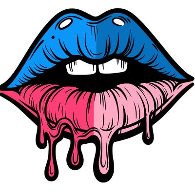 lips that look realistic and drip