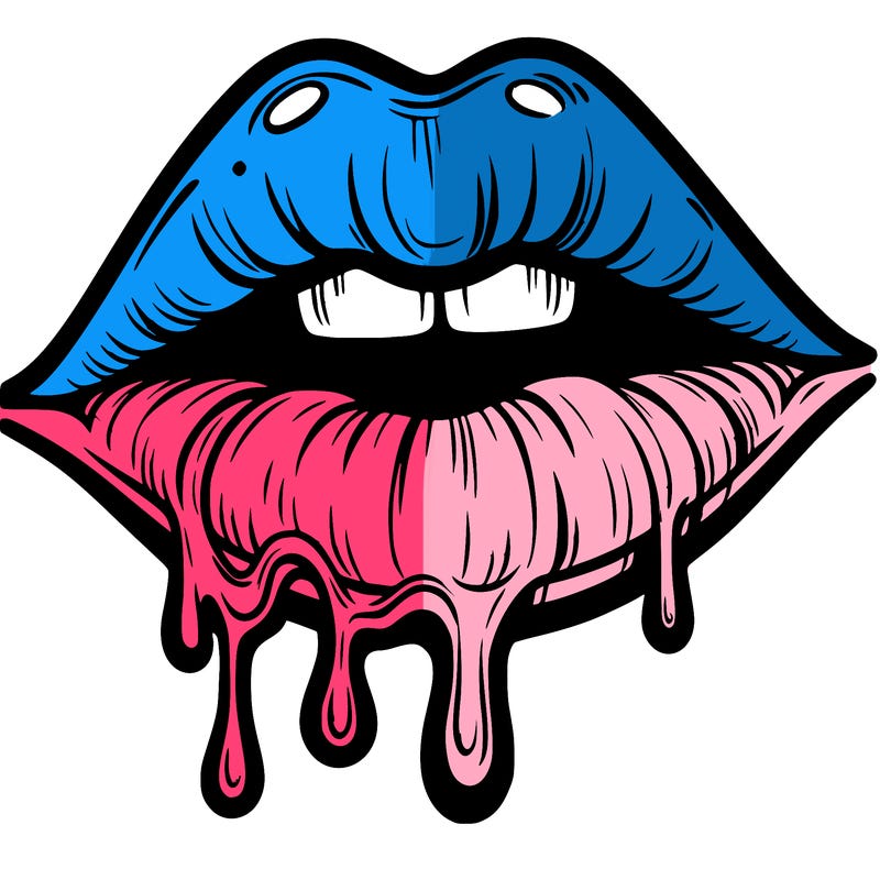 lips that look realistic and drip