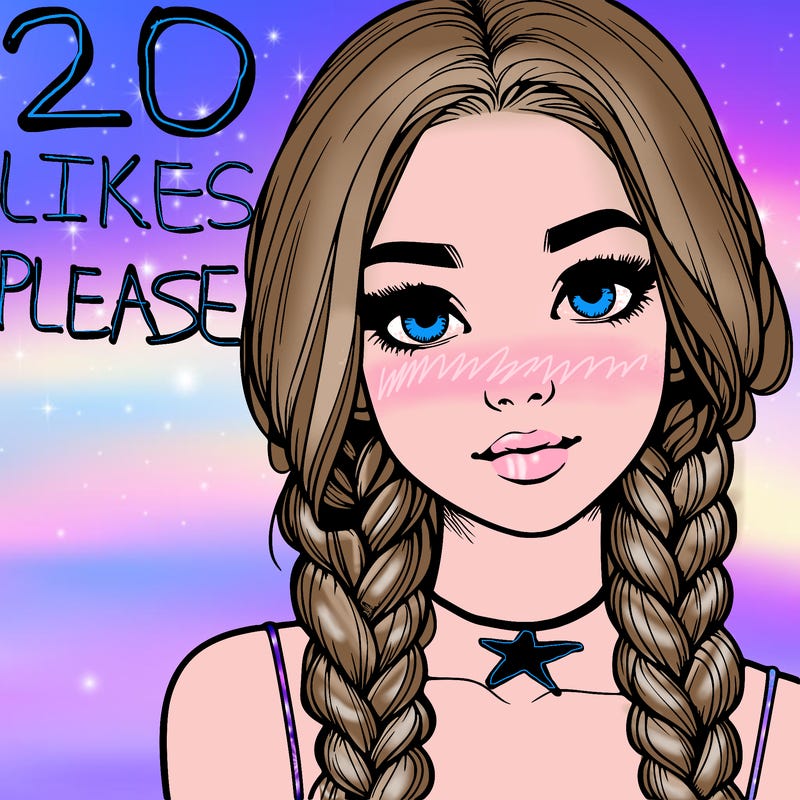 realistic girl with braids