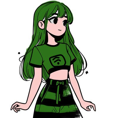 girl in a cute crop top