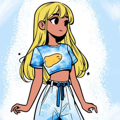 girl in a cute crop top