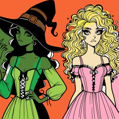 elphaba and glinda