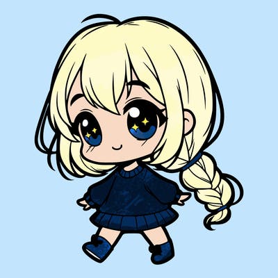 cute little chibi girl