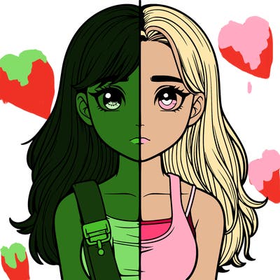 realistic girl split