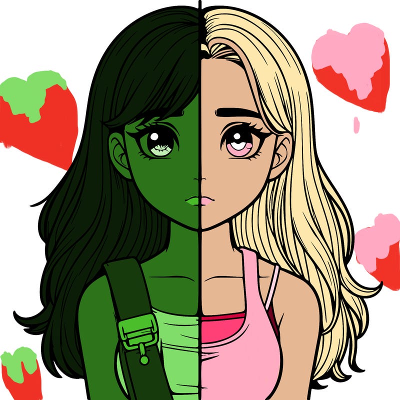 realistic girl split