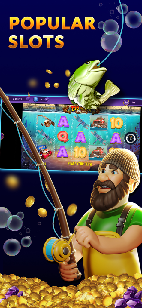 SpinArena Slots: Online Casino - Popular fishing themed slot game in the SpinArena casino app