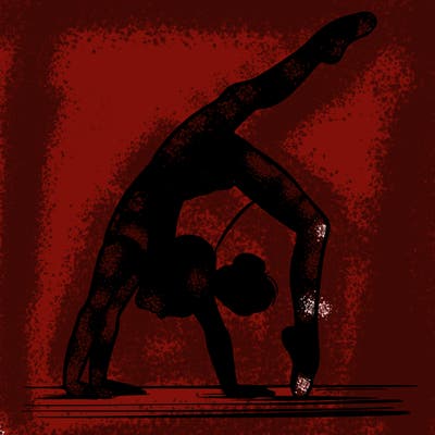 girl doing gymnastics