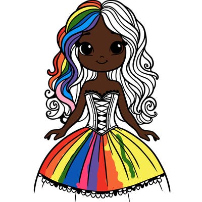 girl with fairytale corset dress