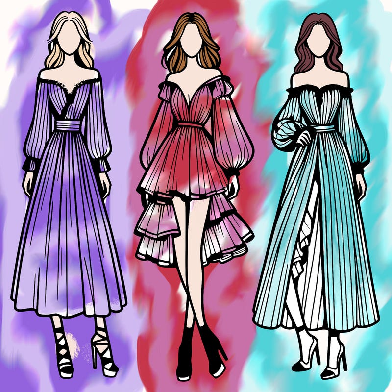 fashion models dresses