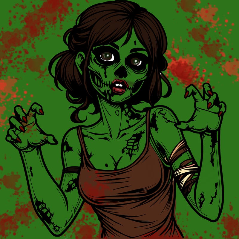 realistic zombie girl