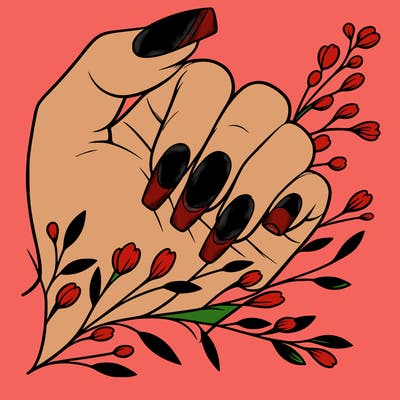 nails with french tip