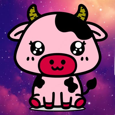 kawaii cow