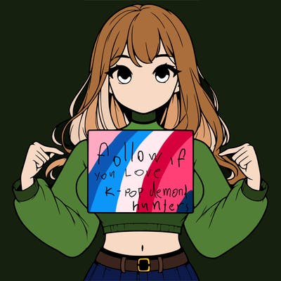 girl holding a blank sign in a long sleeve crop top